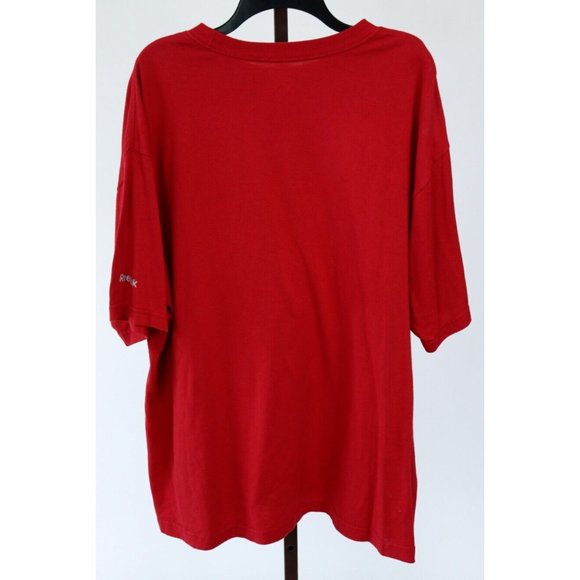 Reebok Mens Red Atlanta Falcons Short Sleeve T-Shirt Size XL - Picture 2 of 3